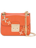 floral motif shoulder bag 