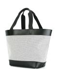 logo embossed tote