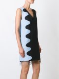 beaded fringe shift dress