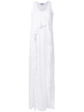 frill-detail maxi dress