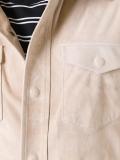 chest pockets leather jacket