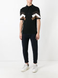 panelled polo shirt