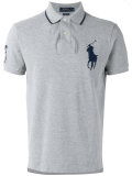 logo patch polo shirt 