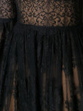 v-neck lace gown