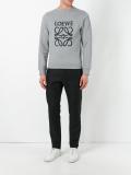 logo embroidered sweatshirt