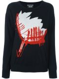 flower intarsia jumper
