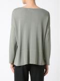 boat neck knit blouse