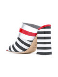 Deco Colour-Block & Stripes mules