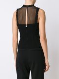 sheer panel tank top