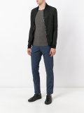 embossed bomber jacket