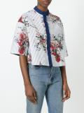 printed cropped jacket 