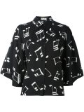 music note printed shirt