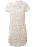 macramé sheer panel dress