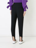 strap detail slim trousers 
