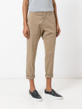 folded hem cropped trousers