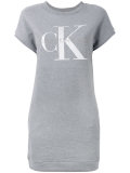 logo print sweat dress