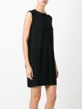 pleated back sleeveless dress