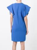flounce sleeve dress