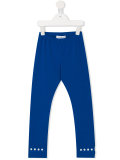 button appliqué leggings 