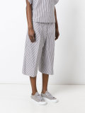 striped cropped trousers