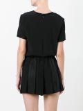 pleated shorts playsuit