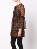 floral print sheer dress
