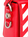 diagonal stripe shoulder bag