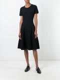 striped faded effect dress