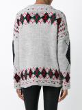 'Gibson' argyle golf jumper