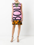 logo print dress