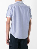 tri-colour trim short sleeve shirt