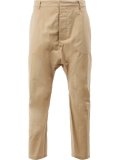 dropped crotch cropped trousers