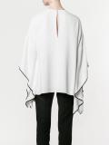 keyhole poncho blouse