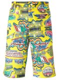 printed knee length shorts