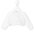 cropped long sleeve cardigan