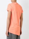 askew front print T-shirt