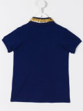 embroidered tiger polo shirt