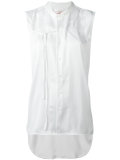 strap front blouse