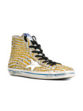 glitter star hi-top sneakers