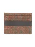 paisley print card holder