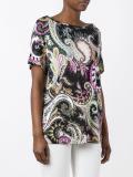 abstract print blouse 