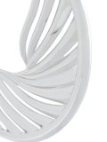 'White Feather' hoop earrings