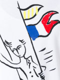 flag print T-shirt