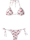pepper print bikini set