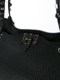 'Rockstud Rolling Noir' trapeze tote