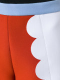 colour block A-line skirt