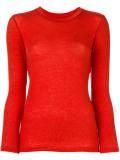 crew neck fine knit top