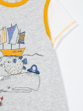 whale print babygrow set 