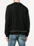 eyelet embellished sweatshirt