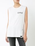 logo print tank top